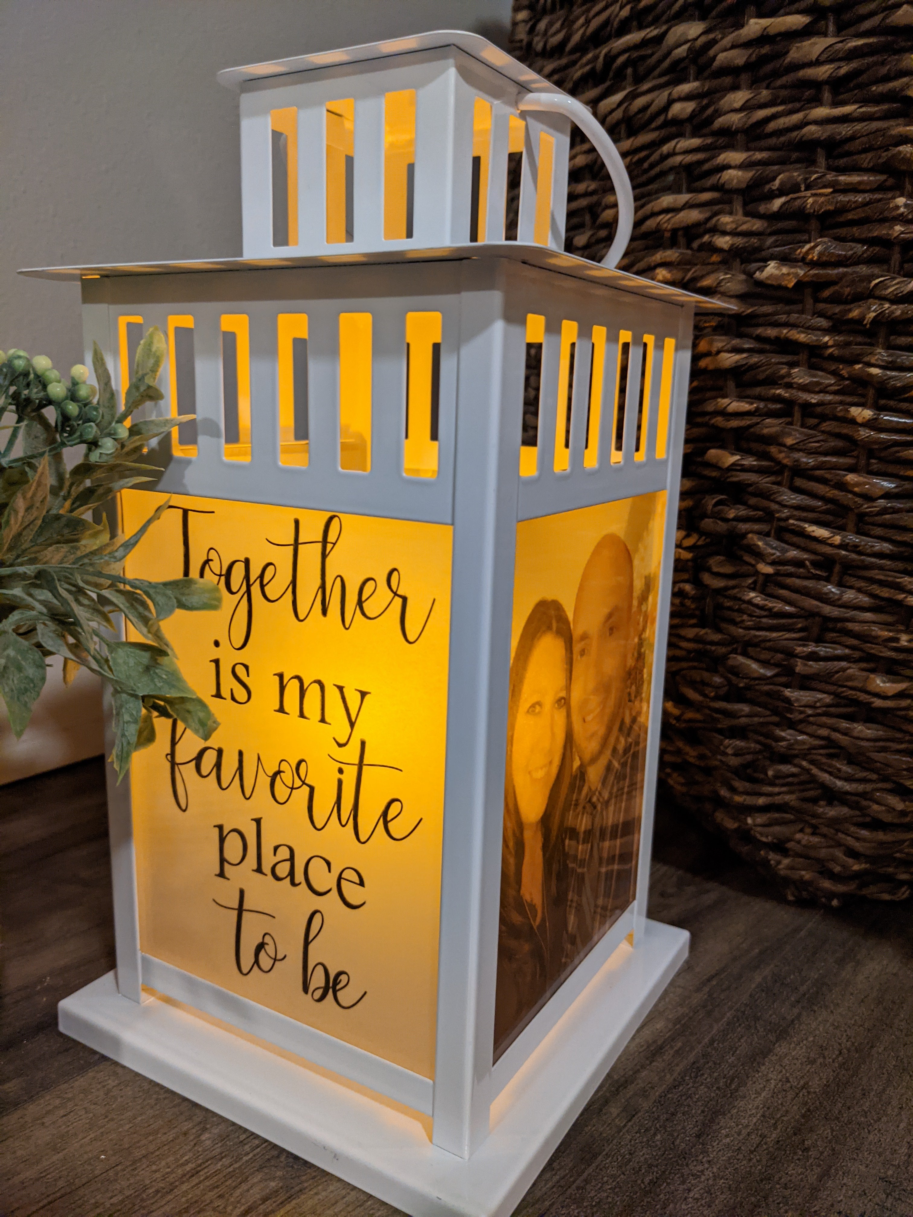 You are my Everything Love Lantern - Multiple Options - Personalized with your photos - Wedding Gift - Anniversary-The Dandelion Design Co