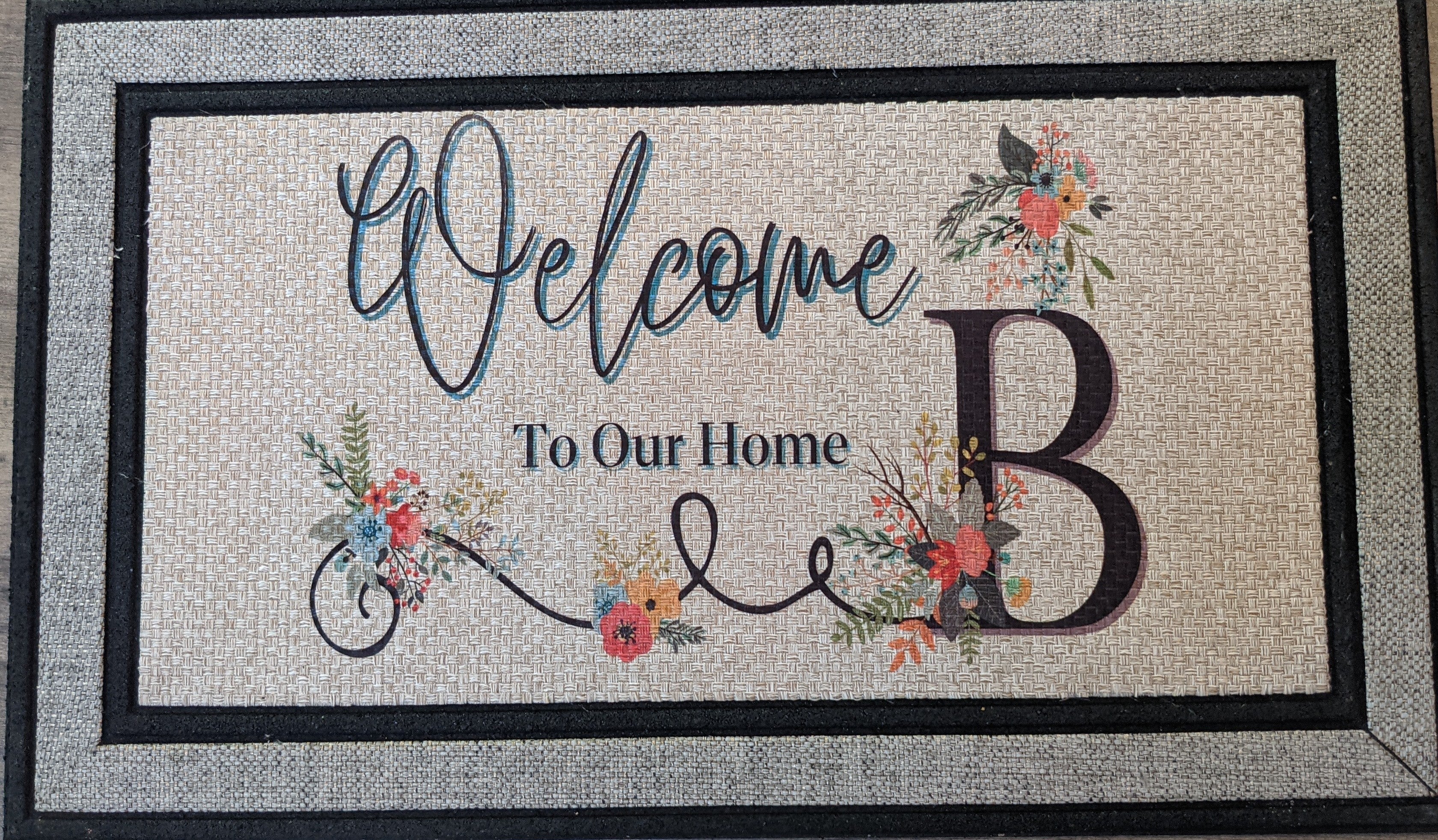 Custom Logo  Personalized Doormat - High Quality Rubber Backed Door Mat
