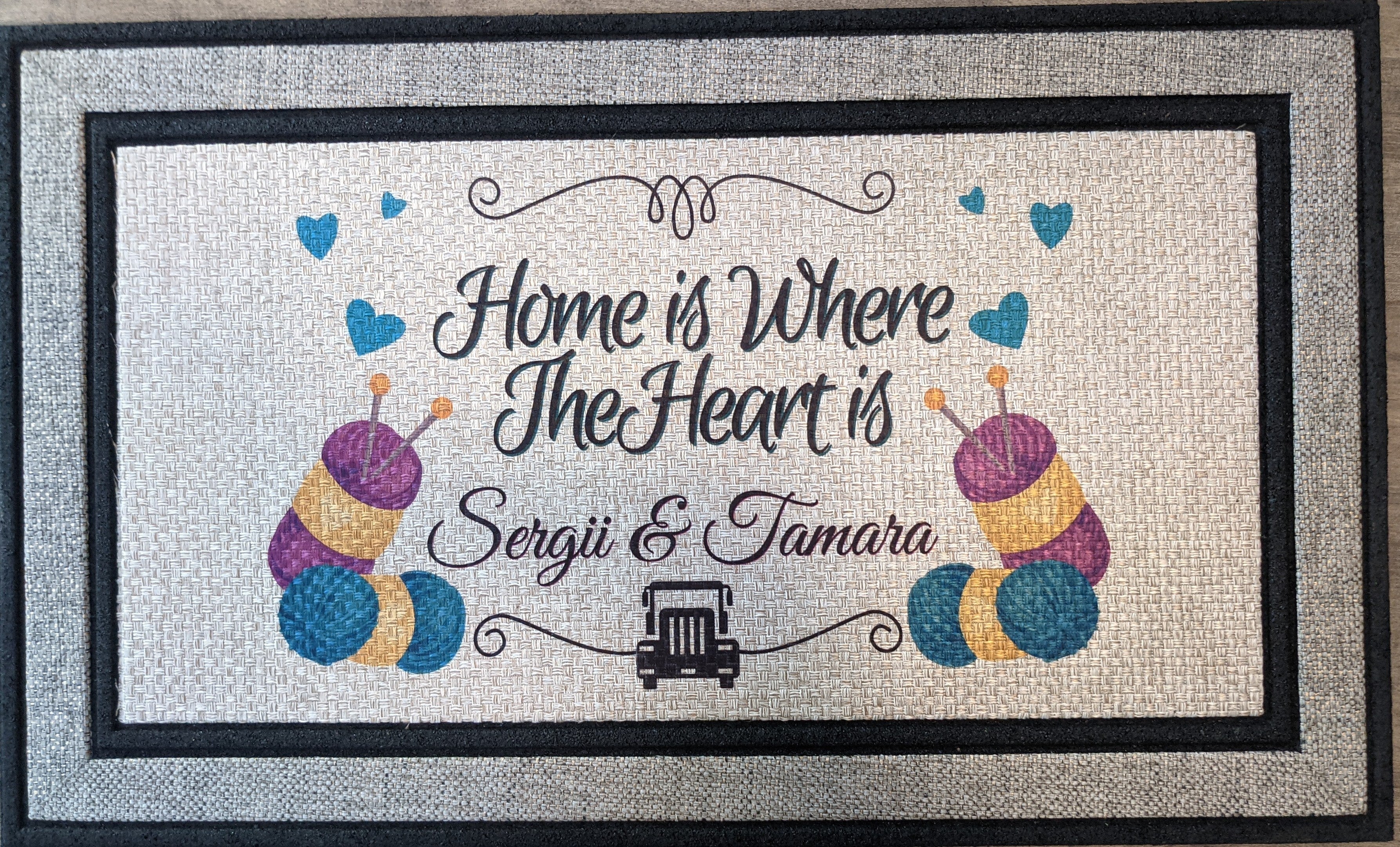 Custom Logo  Personalized Doormat - High Quality Rubber Backed Door Mat
