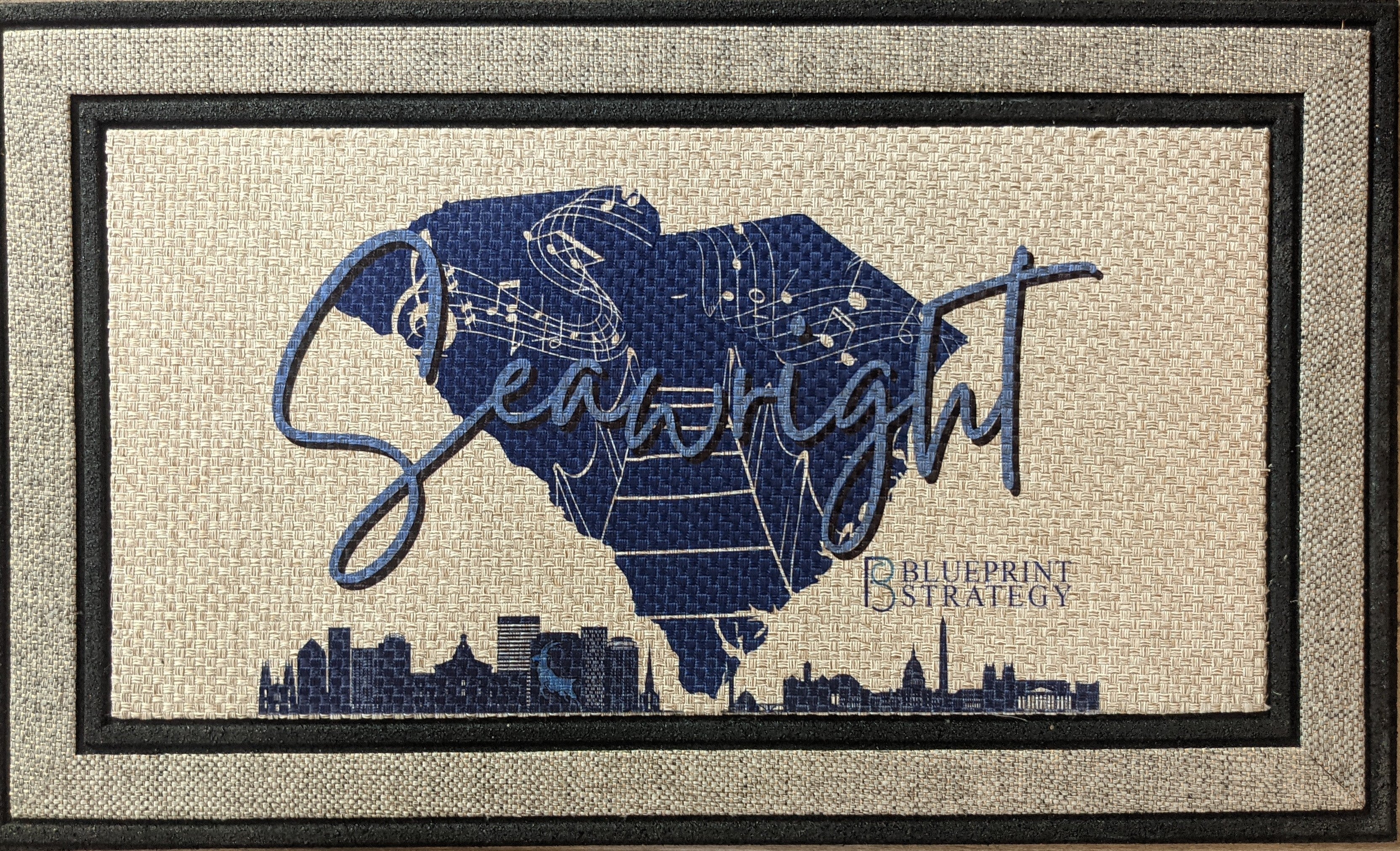 Custom Logo  Personalized Doormat - High Quality Rubber Backed Door Mat