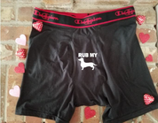 Rub My Weiner Men's Boxer Underwear - Funny Valentines Day Gift-The Dandelion Design Co