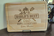 World Best Dad - Fathers Day Cutting Board