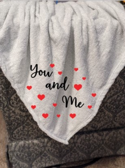 You and Me Blanket - Valentines Gift-The Dandelion Design Co