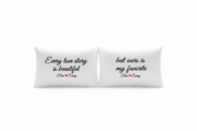 Every Love Story Is Beautiful But Ours Is My Favorite - Personalized Pillows - Anniversary Gifts for Girlfriend - Couples-The Dandelion Design Co