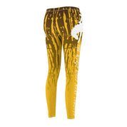 Wyoming Cowboys Leggings - The World Needs More Cowboys Womens Leggings - Women's Cut & Sew Casual Leggings - Brown and Gold-The Dandelion Design Co