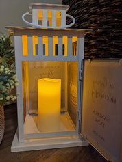 A Piece of My Heart Memorial Lantern - Multiple Options - Personalized with your photos! - Remembrance-The Dandelion Design Co