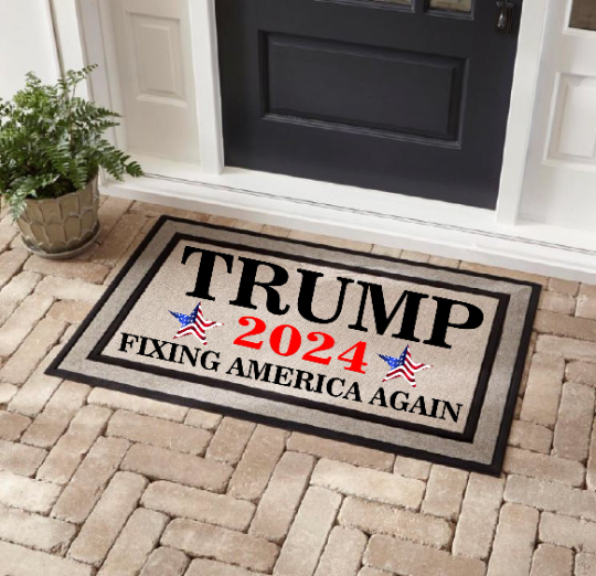 Trump 2024 Door Mat - Fixing America Again - MAGA Mat-The Dandelion Design Co